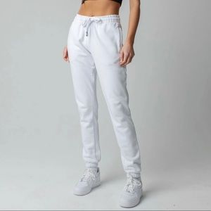 Talentless White Sweatpant Joggers